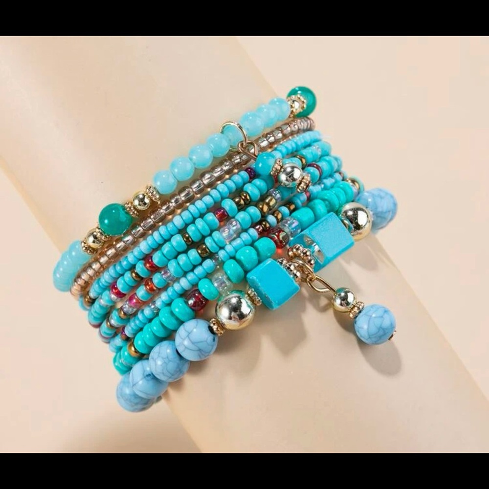 Ocean beaded bracelet